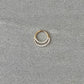 Solid Gold "Double Hoop" Septum Piercing (16G | 6mm, 8mm or 10mm | 14k Solid Gold | Yellow or White Gold)