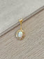 Gold Opal Belly Button Ring with Aurora/Color-Shifting Jewels (14G | 10mm | Surgical Steel)
