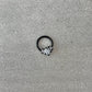 Black CZ Daith Earring (16G | 8mm or 10mm | Surgical Steel | Gold, Black, or Silver)