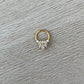 Gold CZ Daith Earring (16G | 8mm or 10mm | Gold, Rose Gold, Or Silver)