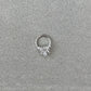 Silver CZ Daith Earring (16G | 8mm or 10mm | Surgical Steel | Gold, Rose Gold, Silver)