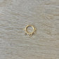 Solid Gold Septum Piercing Jewelry (16G, 8mm, 14k Solid Yellow or White Gold)