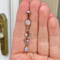 Aurora Silver Belly Button Ring (14G | 10mm | Surgical Steel | Multiple Color Options)