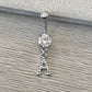 Personalized Initial Belly Button Ring (14G | 10mm | Surgical Steel)