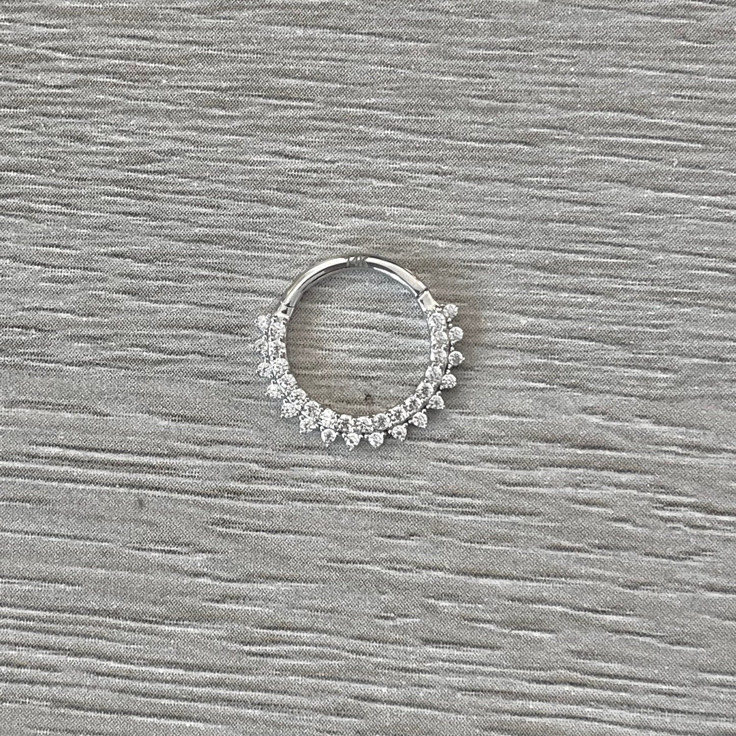 Solid Gold Septum Piercing (16G | 8mm or 10mm | 14k Solid Gold | Yellow or White Gold)