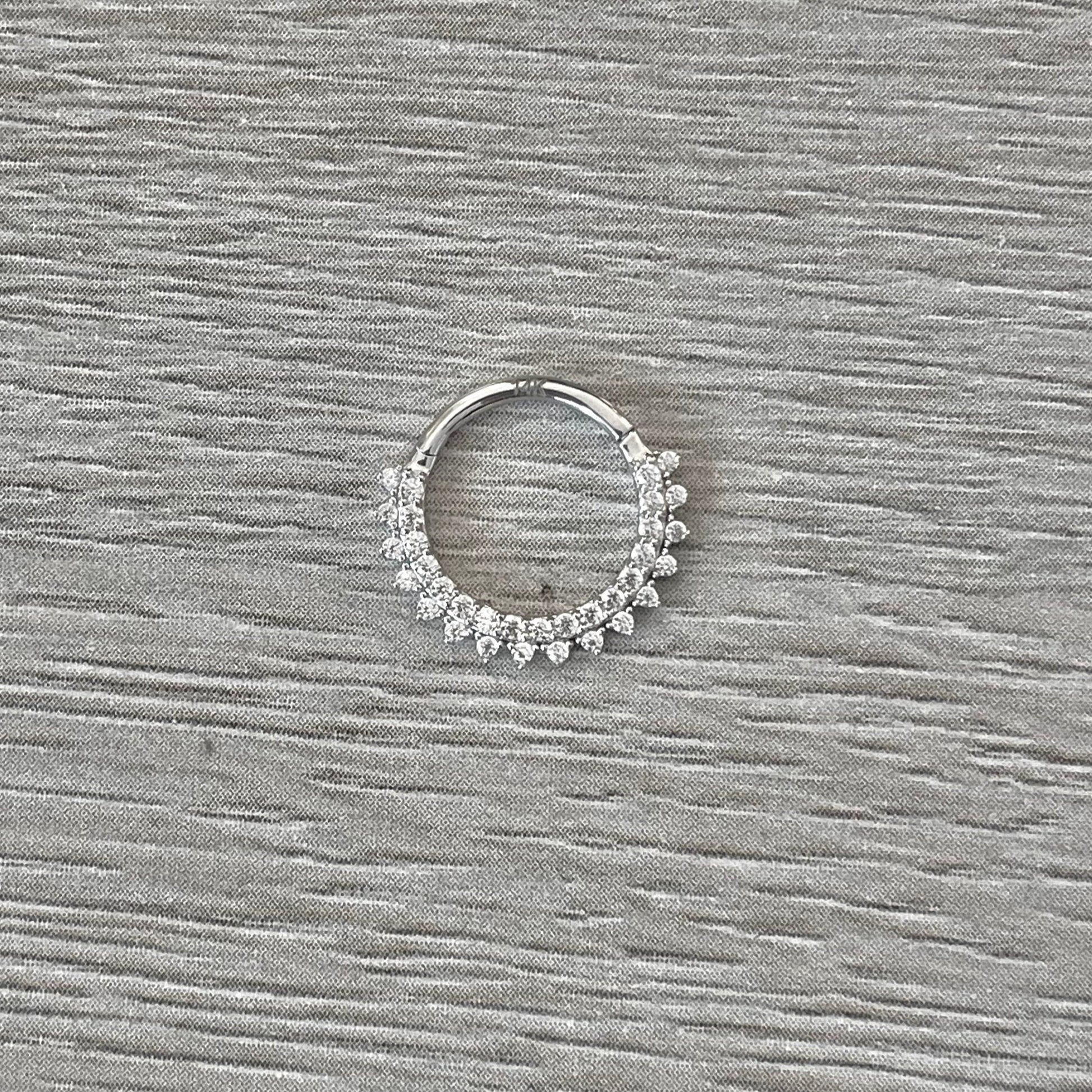Solid Gold Septum Piercing (16G | 8mm or 10mm | 14k Solid Gold | Yellow or White Gold)