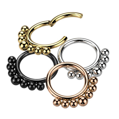 Titanium Daith Earring (16G | 8mm | Titanium | Black, Silver, Rose Gold, or Gold)