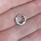 Titanium Gold Daith Earring (16G | 8mm or 10mm | Titanium | Gold or Silver)