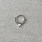 Silver Heart Daith Earring (16G | 8mm | Surgical Steel)