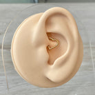 Titanium Heart Daith Earring (16G or 18G | 8mm or 10mm | Titanium)