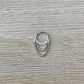 Silver Chain Septum Piercing (16G | 8mm or 10mm | Surgical Steel | Silver or Gold)