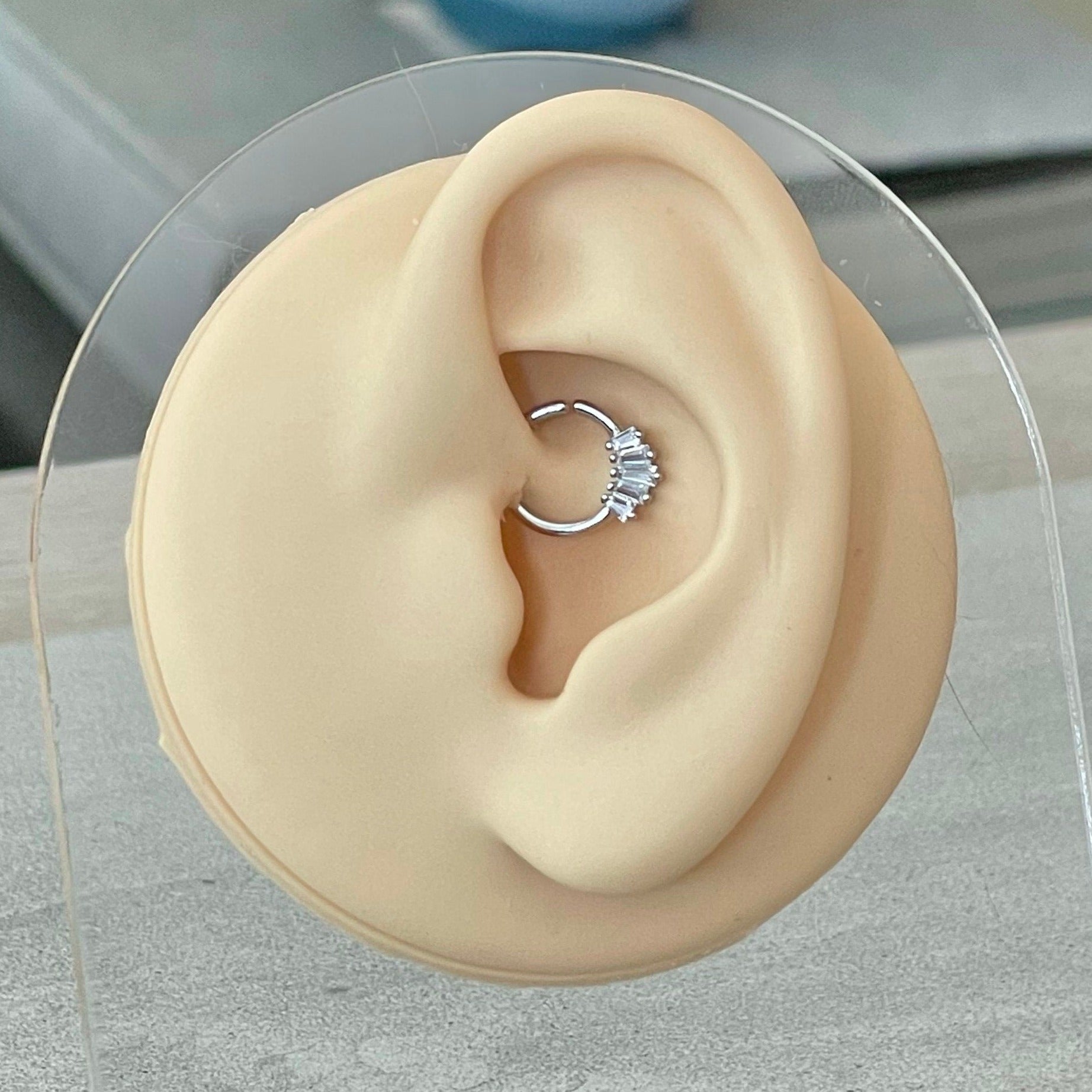 Bendable Gold Daith Earring (16G | 8mm or 10mm | Gold/Platinum Plated | Gold, Rose Gold, or Silver)