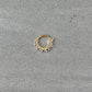 Gold CZ Sunburst Septum Piercing (16G | 8mm or 10mm | Surgical Steel | Gold or Silver)