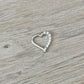Solid White Gold Heart Daith Earring (16G | 8mm | 14k Solid Gold | White or Yellow Gold)