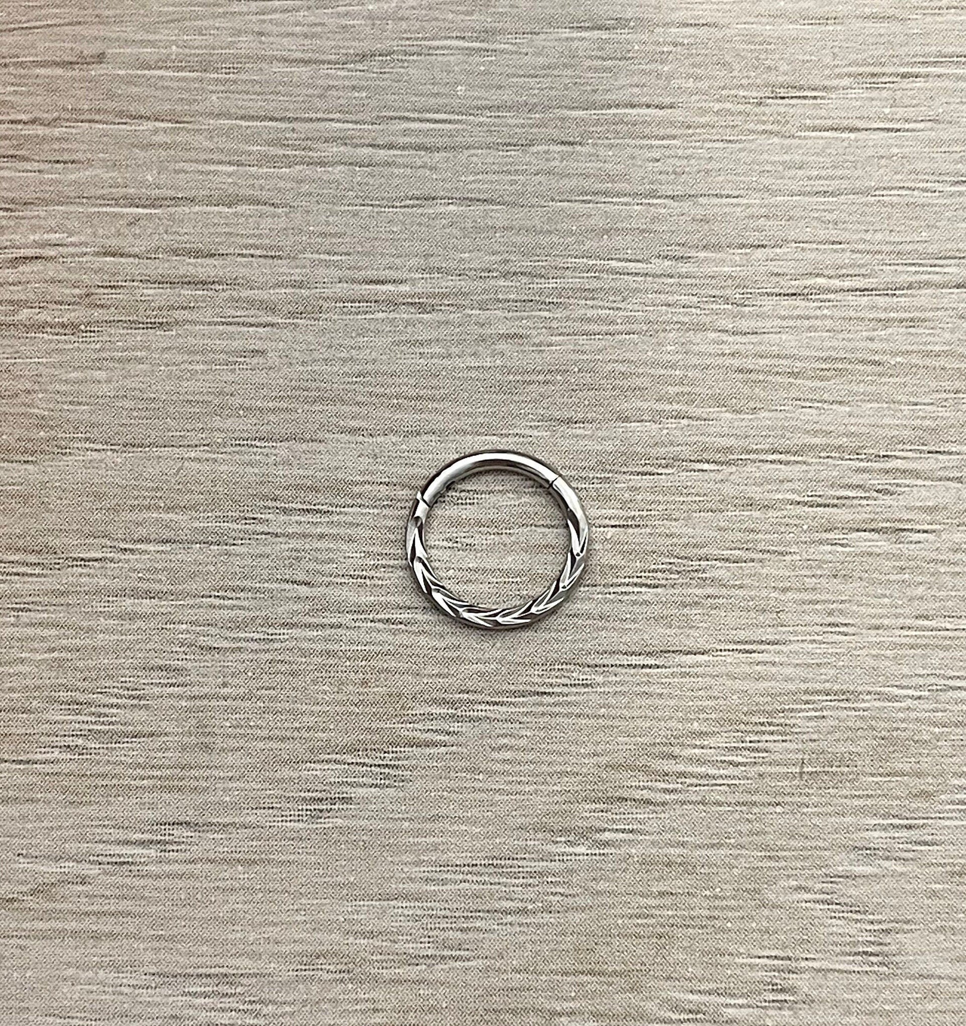 Silver Daith Earring (16G | 6mm, 8mm, or 10mm | Surgical Steel | Gold or Silver)