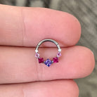 Titanium Septum Piercing (16G | 8mm or 10mm | Titanium | Multiple Color Options)