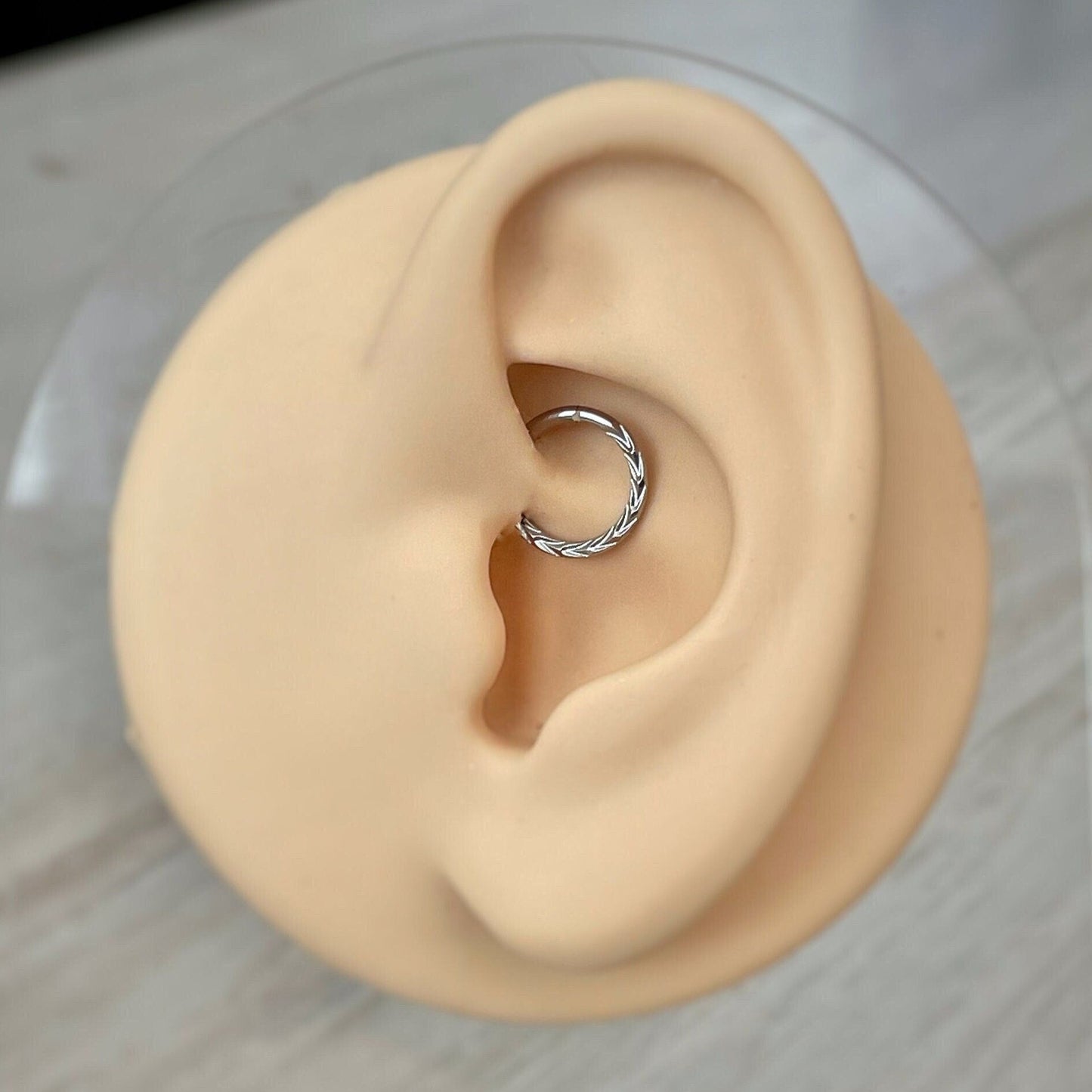 Silver Daith Earring (16G | 6mm, 8mm, or 10mm | Surgical Steel | Gold or Silver)