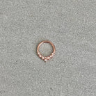 Dainty Rose Gold Septum Piercing (16G, 8mm, Surgical Steel)
