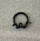 Snake Titanium Daith Earring (16G, 8mm or 10mm, Implant-Grade Titanium)
