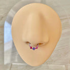 Titanium Septum Piercing (16G | 8mm or 10mm | Titanium | Multiple Color Options)