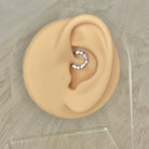 Titanium Gold Daith Earring (16G | 8mm or 10mm | Titanium | Gold or Silver)