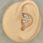 Titanium Gold Daith Earring (16G | 8mm or 10mm | Titanium | Gold or Silver)