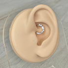 Titanium Gold Daith Earring (16G | 8mm or 10mm | Titanium | Gold or Silver)