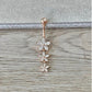 Silver Flower Drop Belly Button Ring (14G | 10mm | Surgical Steel | Silver, Gold, or Rose Gold)
