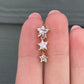 Top Down Star Belly Button Ring (14G | 10mm | Surgical Steel | Gold, Rose Gold, or Silver)