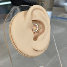 Gold Titanium Daith Earring (16G | 8mm or 10mm | Titanium | Silver, Gold, Rose Gold, or Black)