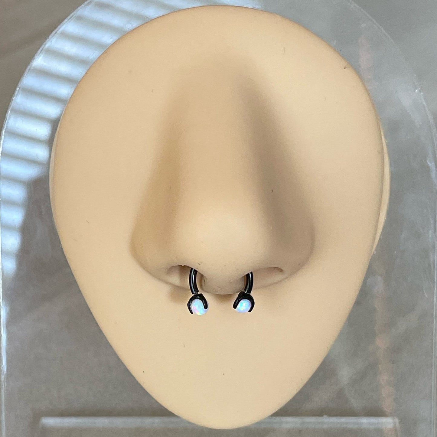 Internally Threaded Septum Horseshoe Piercing (16G | 8mm | Surgical Steel | Silver, Black, Gold, and Rose Gold Options)