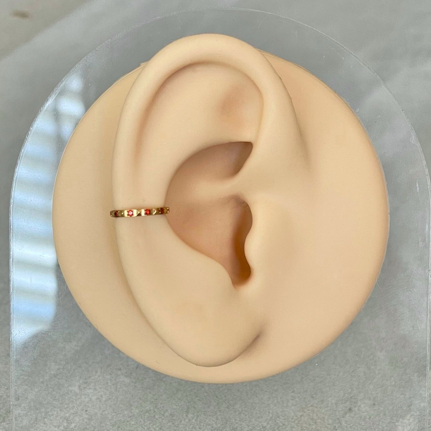 Gold Conch or Helix Piercing (16G | 8mm or 10mm | Titanium | Several Color Options)