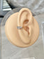 Gold Conch or Helix Earring (16G | 8mm or 10mm | Titanium | Silver or Gold)