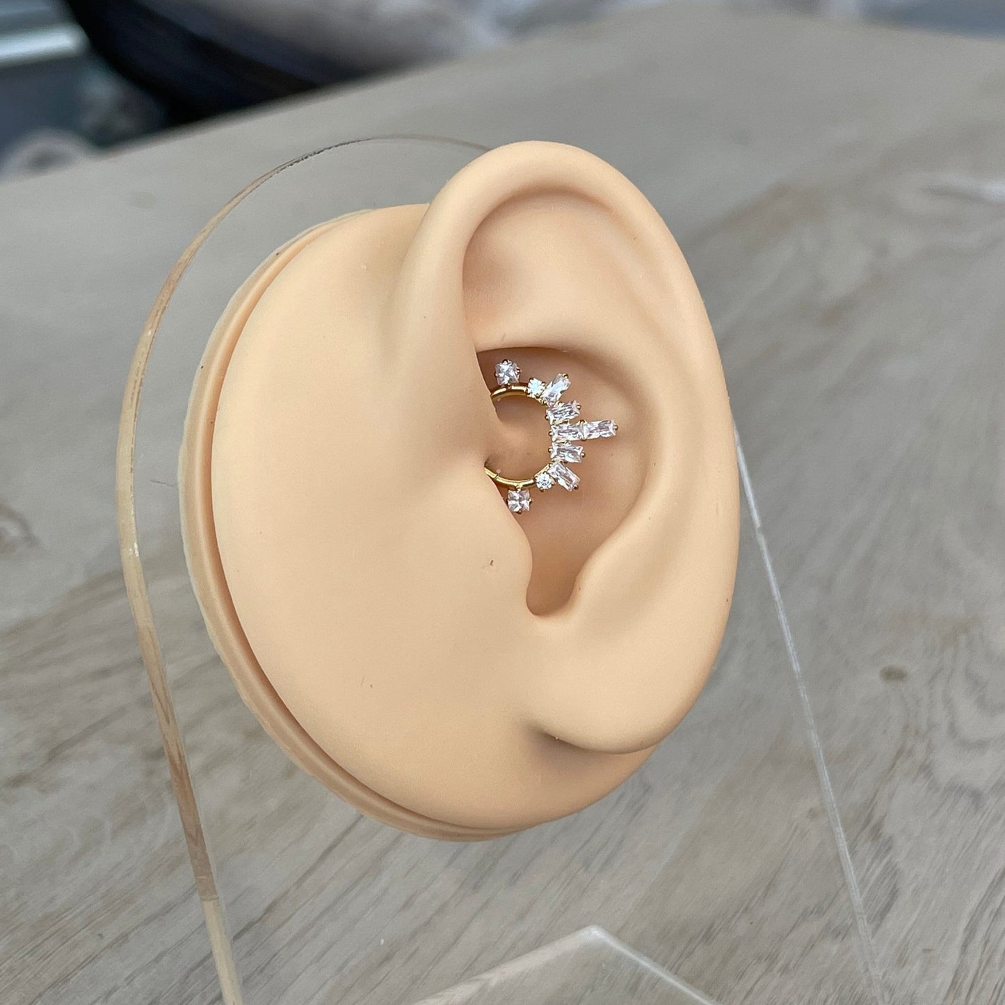 Cute Daith Earring (16G | 8mm or 10mm | Surgical Steel | Silver or Gold)