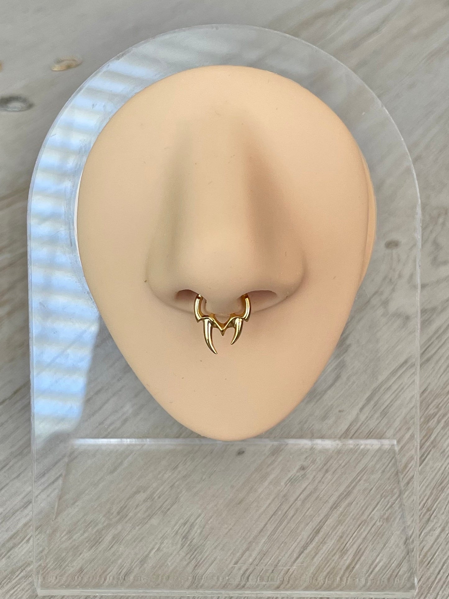 Cute Gold Septum Piercing (16G | 8/10mm | Surgical Steel)