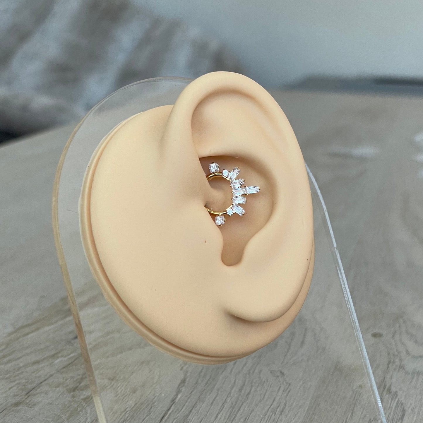 Cute Daith Earring (16G | 8mm or 10mm | Surgical Steel | Silver or Gold)