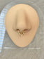 Cute Gold Septum Piercing (16G | 8/10mm | Surgical Steel)