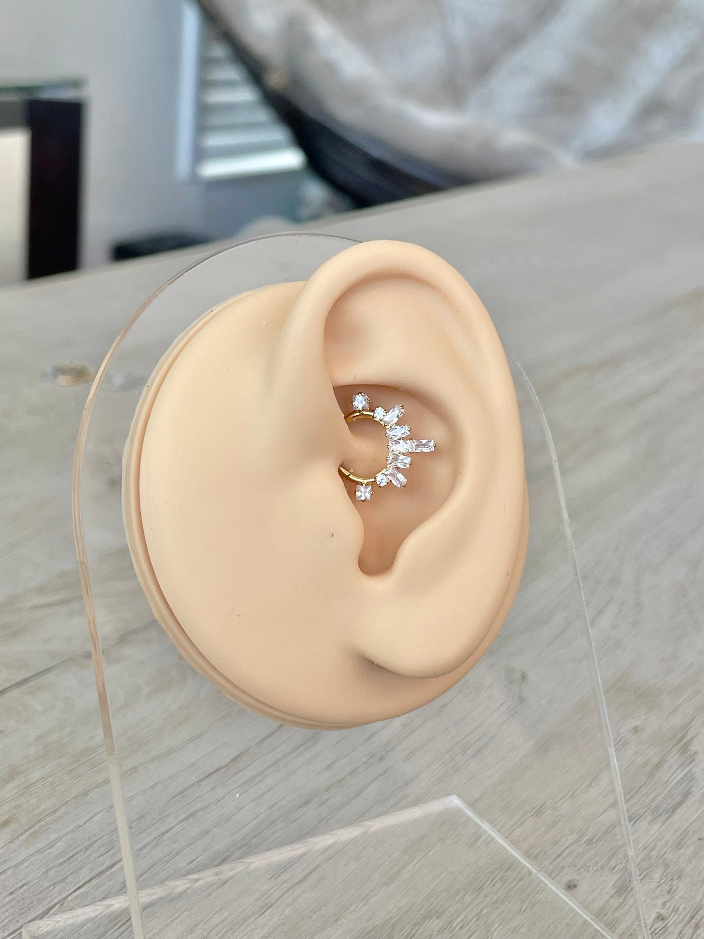 14k Yellow Gold Daith Earring (16G, 8mm or 10mm)