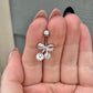 Non-Dangle Silver Bow Belly Button Ring (14G | 10mm | Surgical Steel | Gold or Silver)