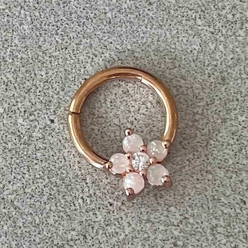Iselda Bloom Septum Ring-Septum Ring-Elara Body Jewelry