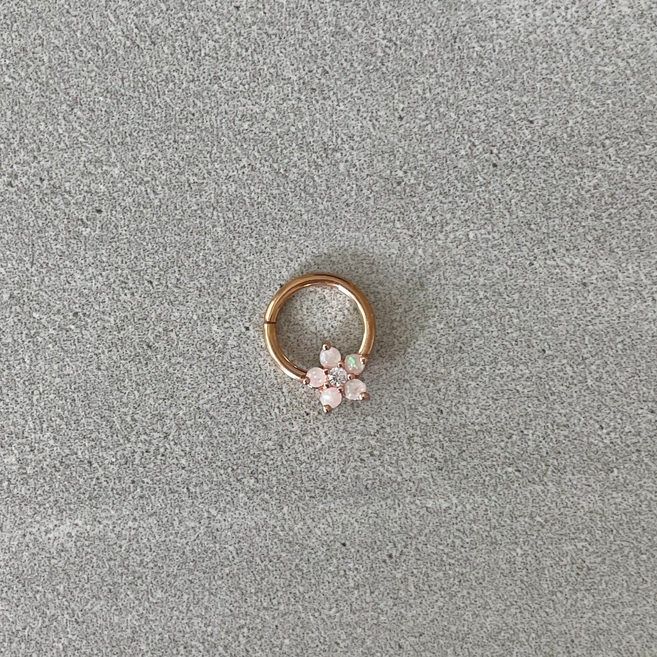 Iselda Bloom Septum Ring-Septum Ring-Elara Body Jewelry