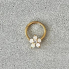 Iselda Bloom Septum Ring-Septum Ring-Gold-Elara Body Jewelry