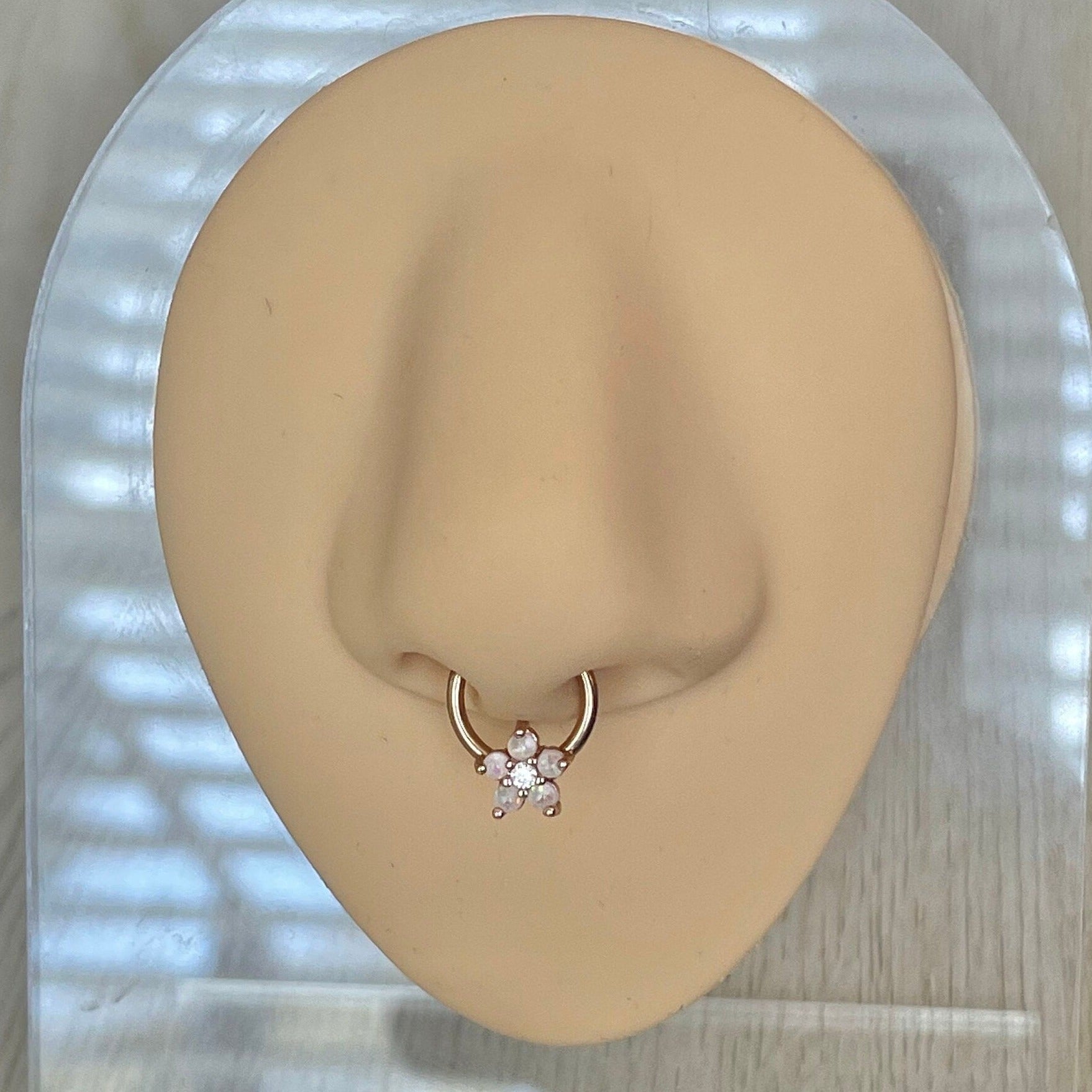 Iselda Bloom Septum Ring-Septum Ring-Elara Body Jewelry
