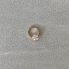 Iselda Bloom Septum Ring-Septum Ring-Rose gold-Elara Body Jewelry