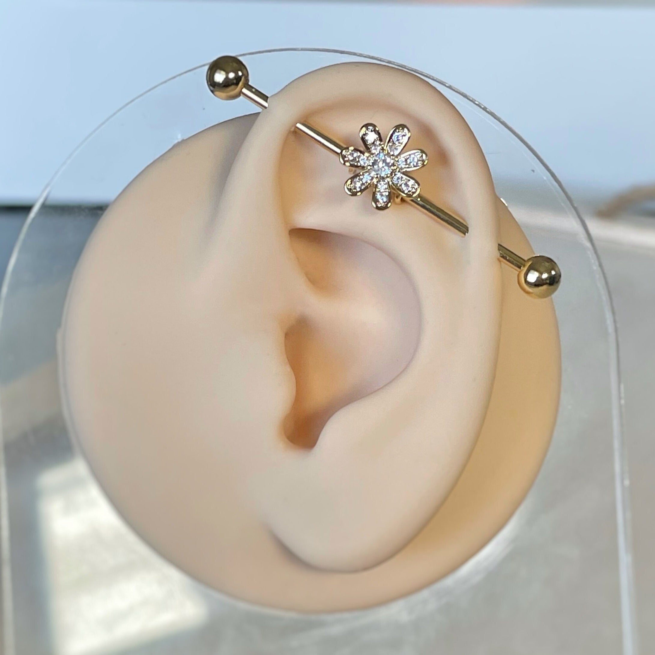 Lina Rosa Industrial Piercing-Industrial Barbell-Elara Body Jewelry