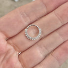 Lunara Shine Septum Ring-Septum Ring-Elara Body Jewelry