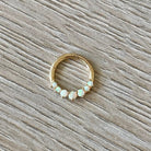 Lune d'Opale Septum Ring-Septum Ring-Elara Body Jewelry
