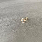 Luneda Bloom Opal Flat Back Stud Piercing-Cartilage Earring-Elara Body Jewelry