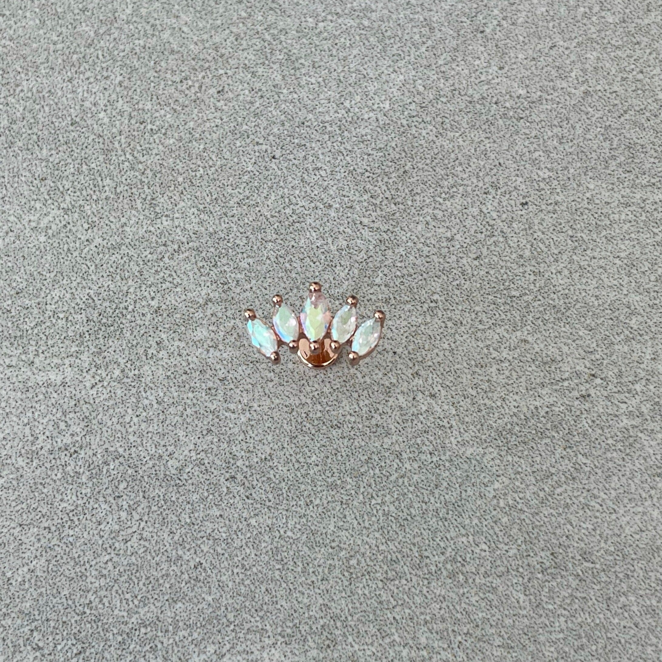Lustralis Flat Back Piercing-Cartilage Earring-Elara Body Jewelry