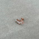 Lustralis Flat Back Piercing-Cartilage Earring-Elara Body Jewelry